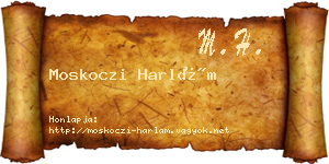 Moskoczi Harlám névjegykártya
